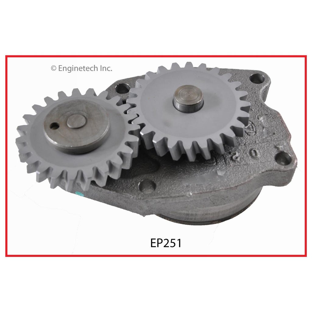 Enginetech EP251 Engine Oil Pump with Gasket for Dodge D250 and D350 (1989-1994)