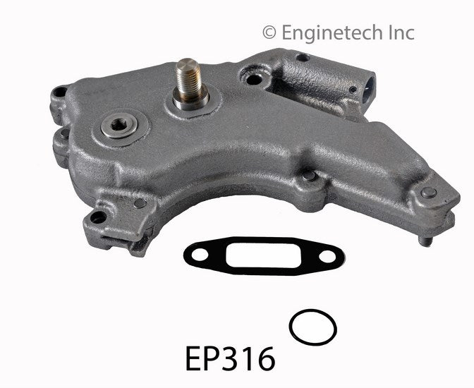 Enginetech EP316 Engine Oil Pump with Gasket for Chevy Silverado & GMC Sierra 2004-2007