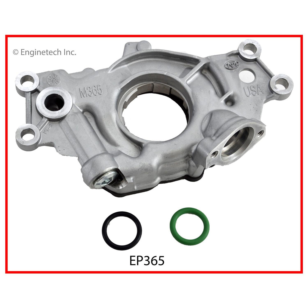 Enginetech EP365 Engine Oil Pump with Gasket for 2012 Chevrolet and GMC Models