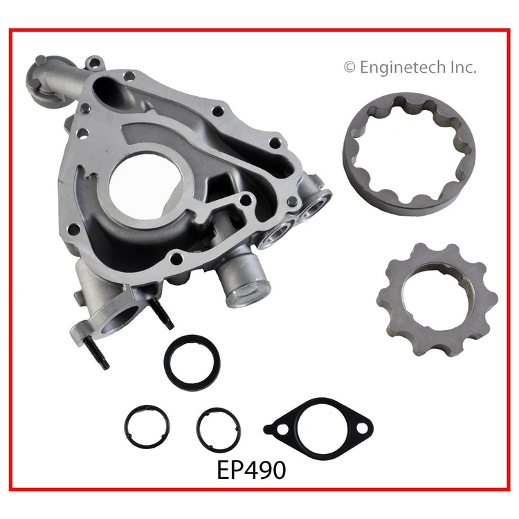 Enginetech EP490 Engine Oil Pump with Gasket for Lexus and Toyota Vehicles