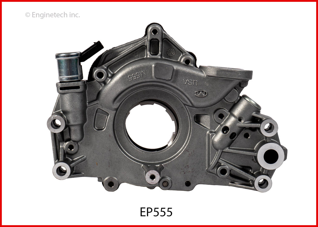 Enginetech EP555 Engine Oil Pump with Gasket for Chevrolet Silverado and GMC Sierra 1500
