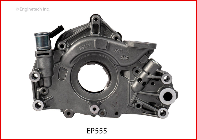 Enginetech EP555 Engine Oil Pump with Gasket for Chevrolet Silverado and GMC Sierra 1500