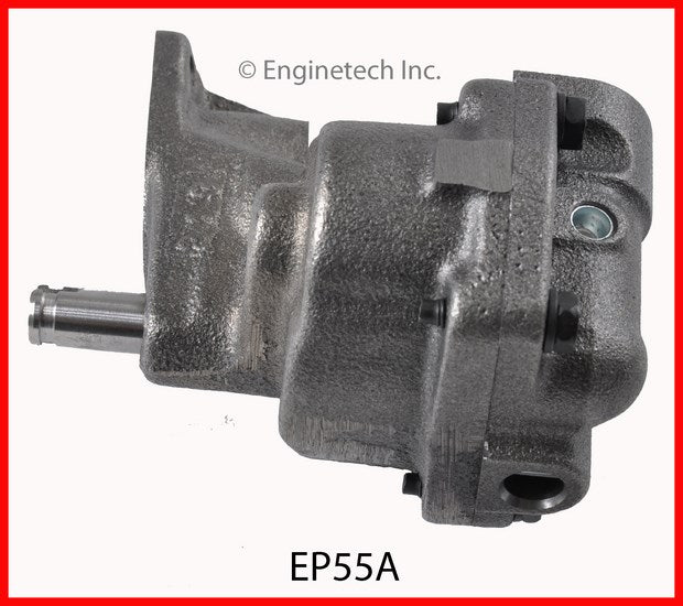Enginetech EP55A Engine Oil Pump with Gasket – Gear Drive, Cast Iron Housing