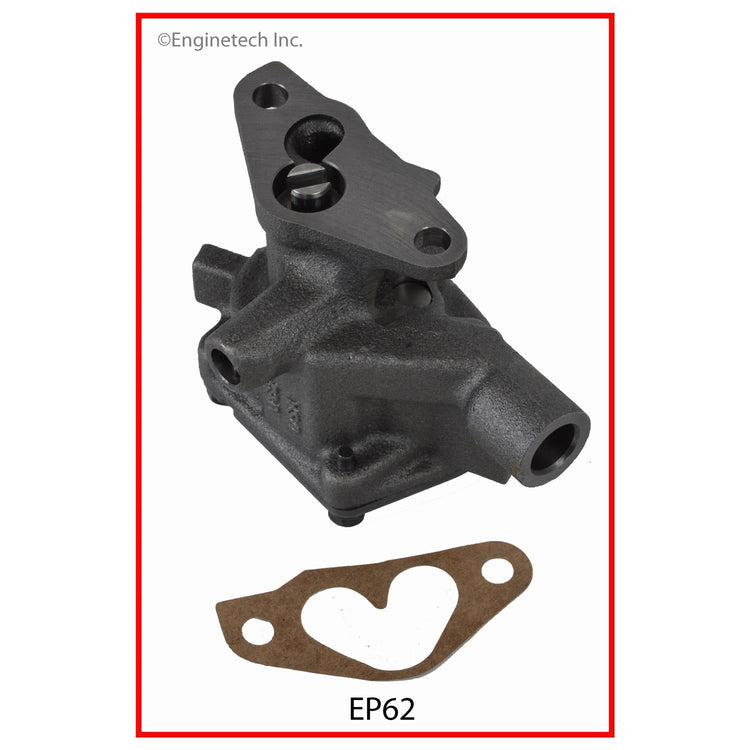 Enginetech EP62 Engine Oil Pump with Gasket for Domestic and Import Engines