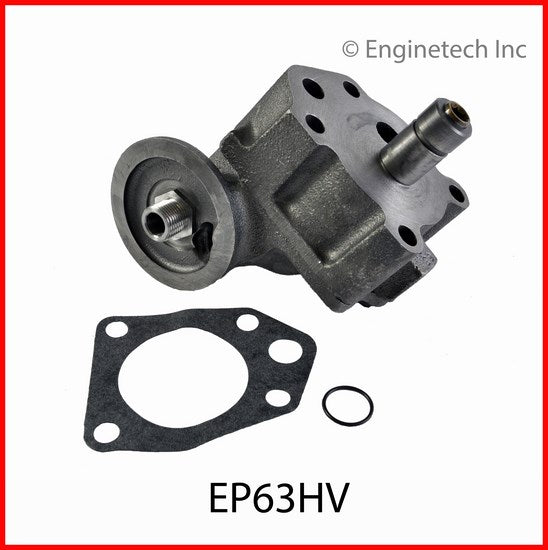 Enginetech EP63HV Engine Oil Pump with Gasket – High Volume Gear Pump for Domestic and Import Engines