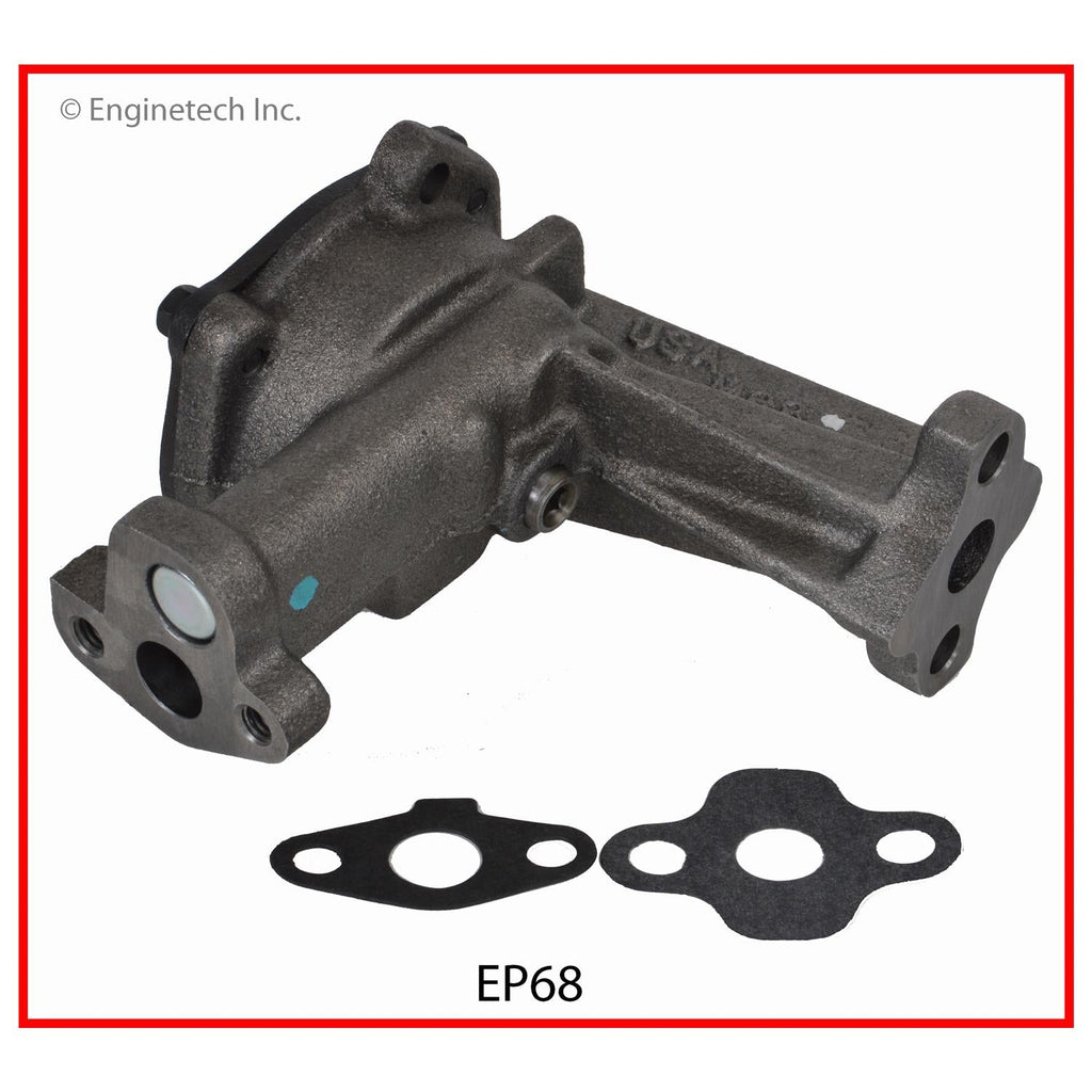 Enginetech EP68 Engine Oil Pump with Gasket for Domestic and Import Engines