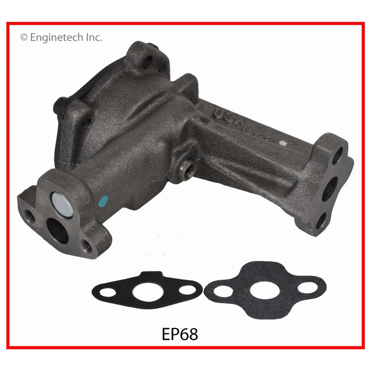 Enginetech EP68 Engine Oil Pump with Gasket for Domestic and Import Engines