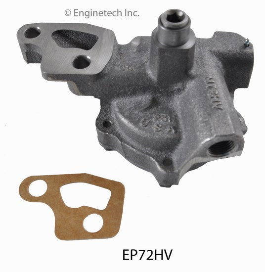 Enginetech EP72HV Engine Oil Pump with Gasket – High Volume Gear Oil Pump for Domestic and Import Engines
