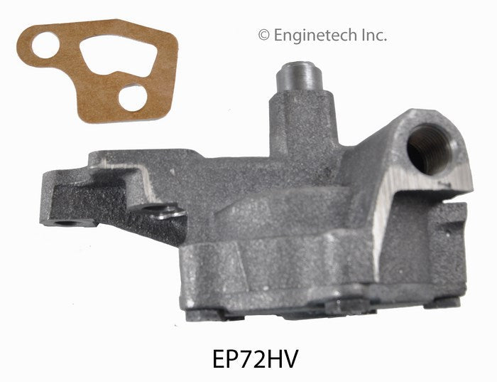 Enginetech EP72HV Engine Oil Pump with Gasket – High Volume Gear Oil Pump for Domestic and Import Engines
