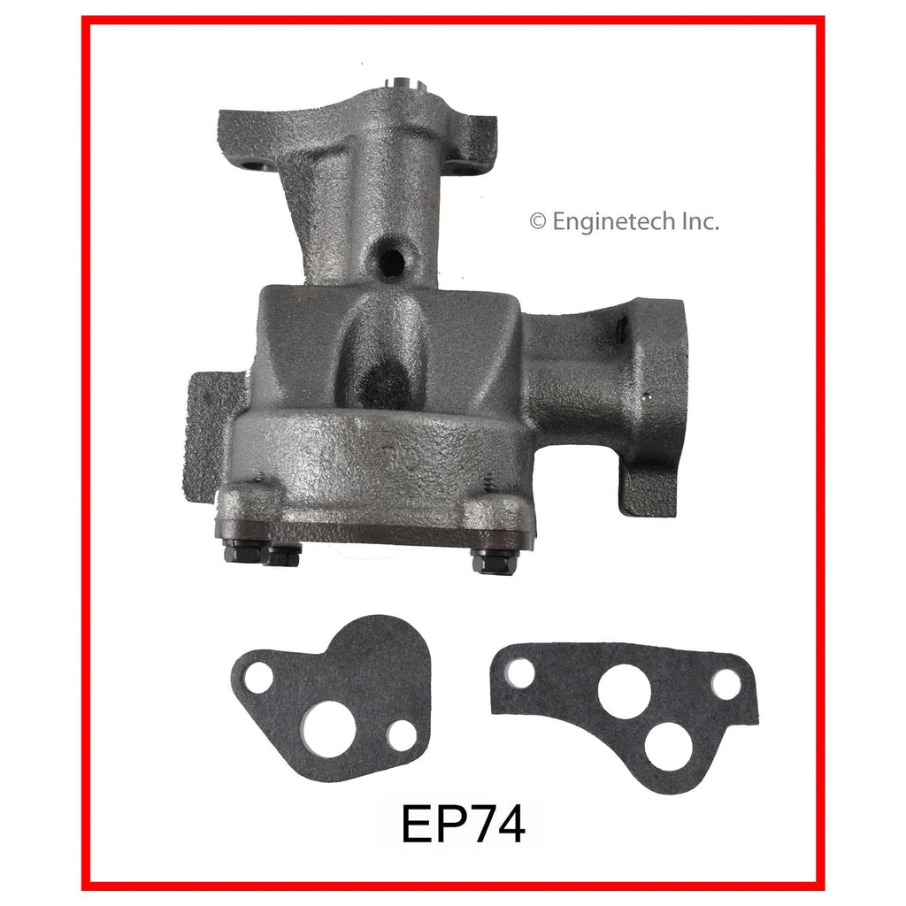 Enginetech EP74 Engine Oil Pump with Gasket for Domestic and Import Engines