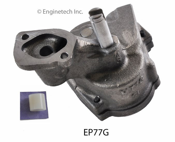 Enginetech EP77G Engine Oil Pump with Gasket - Gear Drive, Cast Iron Housing
