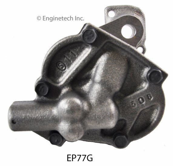 Enginetech EP77G Engine Oil Pump with Gasket - Gear Drive, Cast Iron Housing