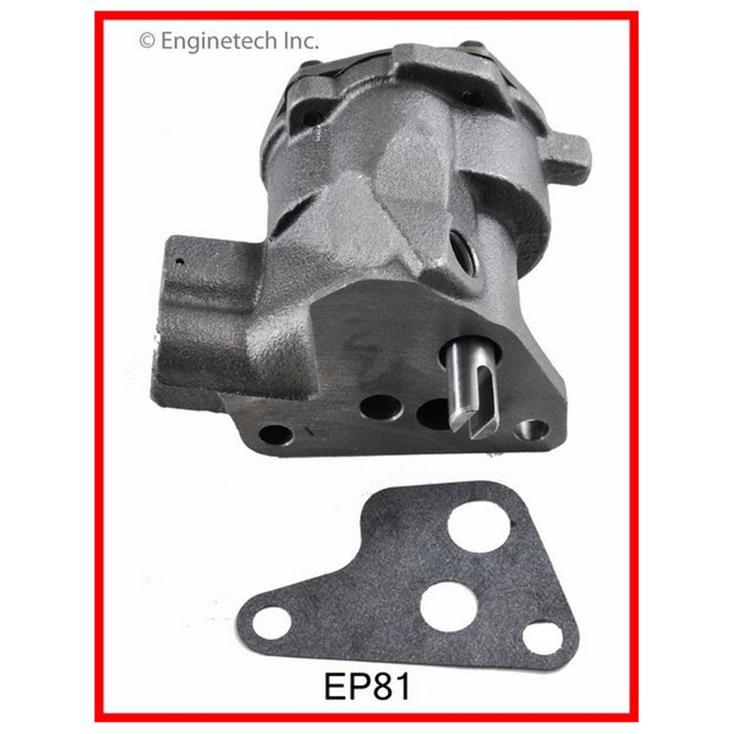 Enginetech EP81 Engine Oil Pump with Gasket for Classic American Motors and Jeep Vehicles