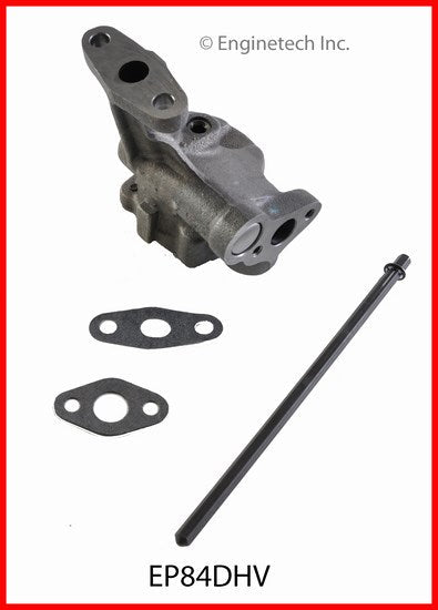 Enginetech EP84DHV Engine Oil Pump with Gasket – Gear Type, Cast Iron Housing, Standard Pressure and Volume