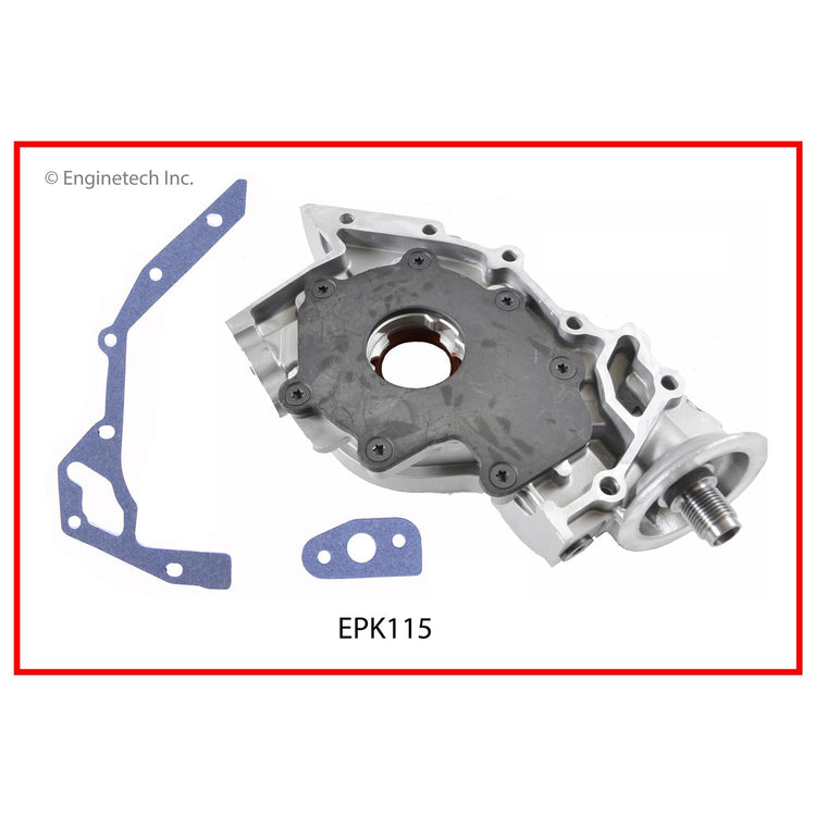 Enginetech EPK115 Engine Oil Pump with Gasket - Pressure King Brand for Ford Escort and Focus