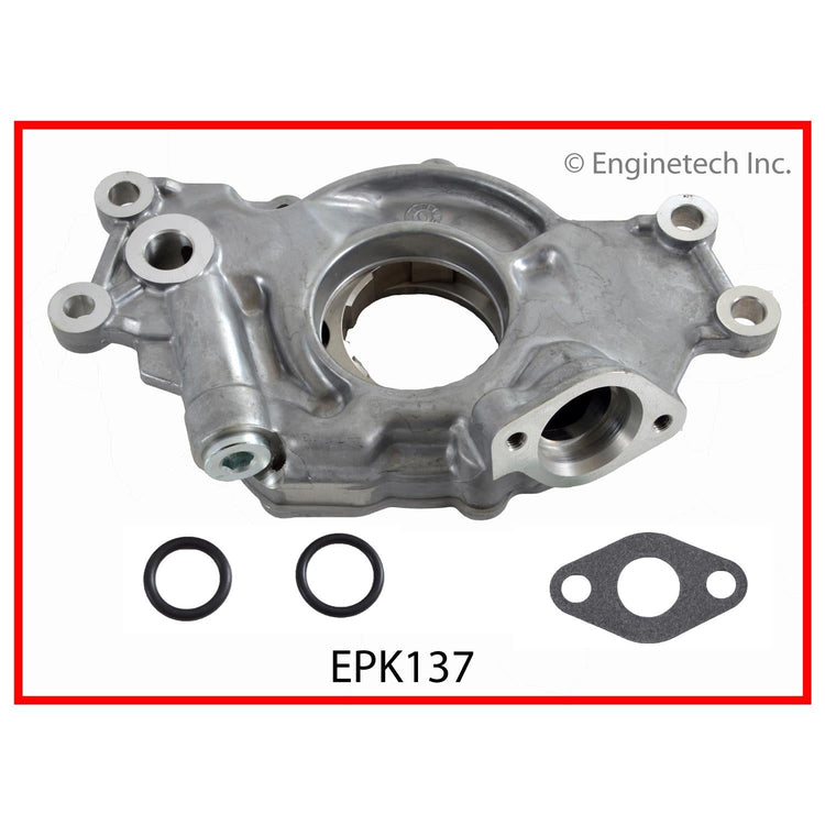 Enginetech EPK137 Engine Oil Pump with Gasket for Chevrolet, Cadillac, GMC 2012 Models