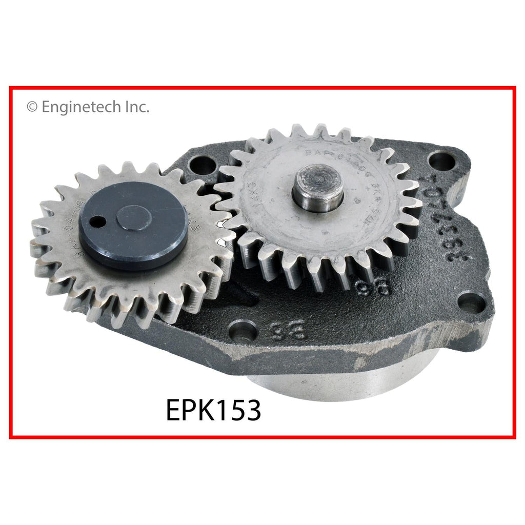 Enginetech EPK153 Engine Oil Pump with Gasket for Dodge D250 and D350 (1989-1994)