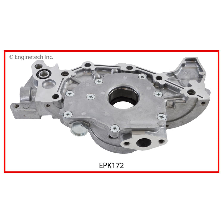 Enginetech Pressure King Engine Oil Pump with Gasket for Mitsubishi Vehicles (Part EPK172)