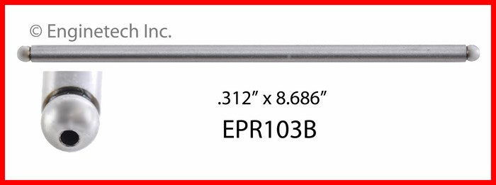 Enginetech EPR103B Engine Push Rod Pack for Classic Pontiac Models