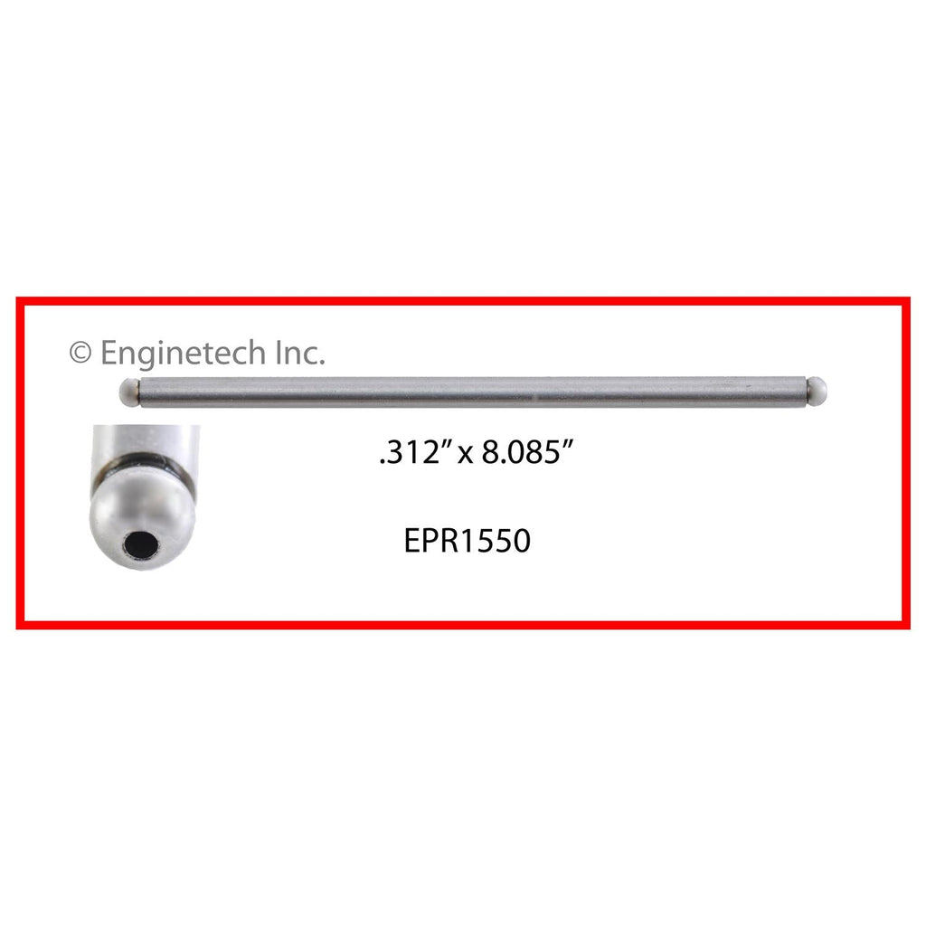 Enginetech EPR1550 Engine Push Rods 4 Pack for Chrysler and Dodge Vehicles