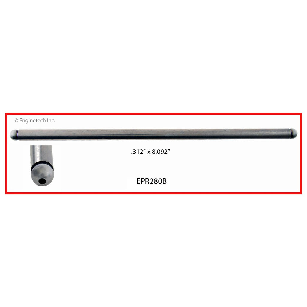 Enginetech EPR280B Engine Push Rod - 100 Pack for Classic Pontiac and Buick Models