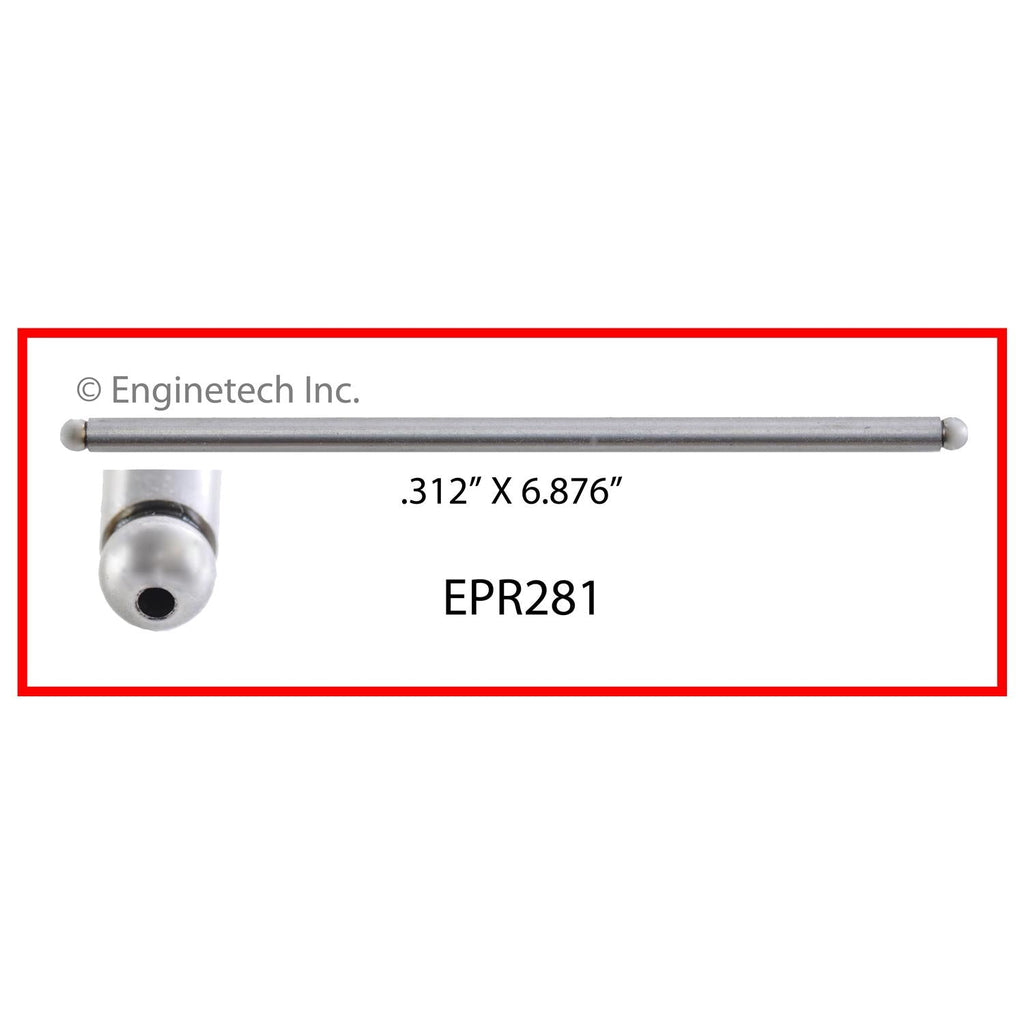 Enginetech EPR281-16 Engine Push Rod Set for Ford 1963-1973