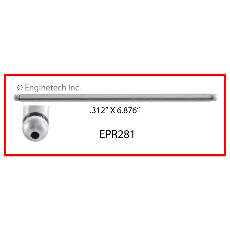 Enginetech EPR281-16 Engine Push Rod Set for Ford 1963-1973