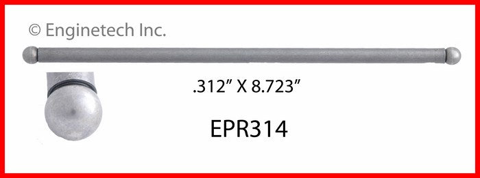 Enginetech EPR314 Engine Push Rod 4 Pack for Buick Estate Wagon and Wildcat (1959-1965)