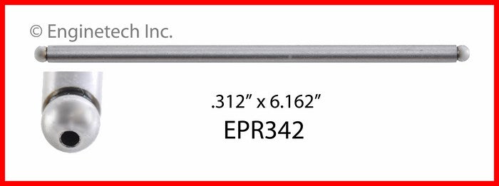 Enginetech EPR342 Engine Push Rod - 4 Pack for Isuzu and Jeep Vehicles