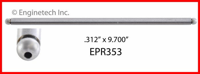 Enginetech EPR353 Engine Push Rods – 4 Pack for Jeep Models