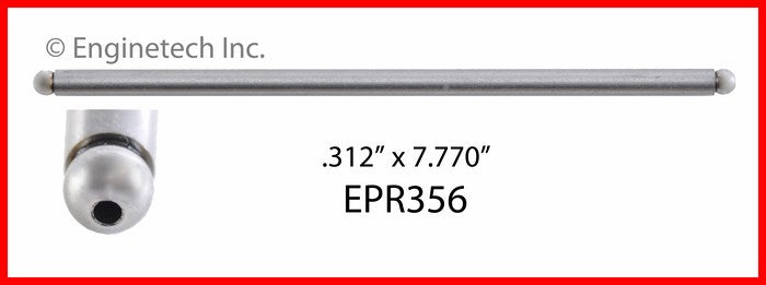 Enginetech Engine Push Rod 4 Pack for Ford and Lincoln Vehicles (Part EPR356)