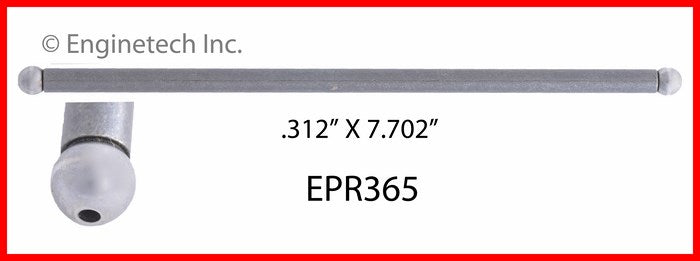 Enginetech EPR365 Engine Push Rod 4 Pack for Buick Electra and LeSabre