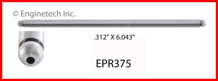 Enginetech EPR375 Engine Push Rod Set for Buick and Chevrolet Models