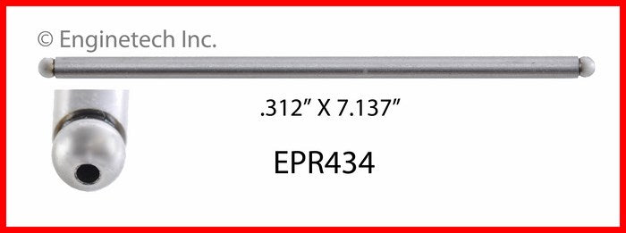Enginetech EPR434 Engine Push Rod Set for Ford and Mercury Vehicles