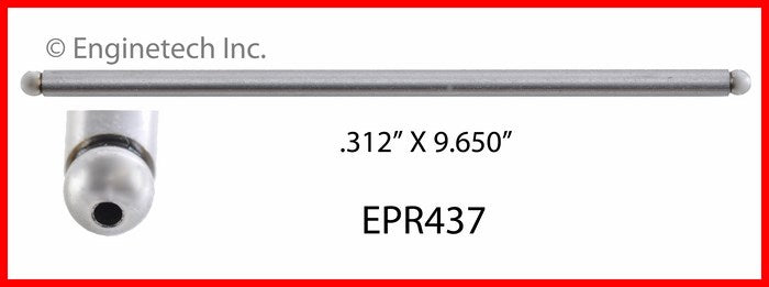 Enginetech EPR437 Engine Push Rod 4 Pack for Jeep Models