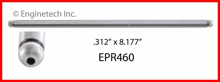 Enginetech EPR460 Engine Push Rod - 4 Pack for Chevy C1500 and C2500 Models