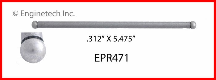 Enginetech Engine Push Rod 4 Pack for Ford Aerostar and Explorer Models