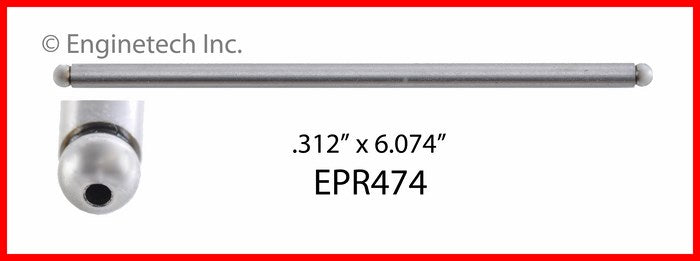 Enginetech EPR474 Engine Push Rod Set for 2004 Buick, Chevrolet, Oldsmobile, and Pontiac Models