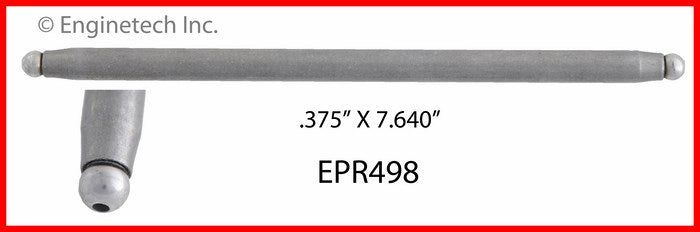 Enginetech EPR498 Engine Push Rod Set for Chevy C2500 and C3500 (4 Pack)