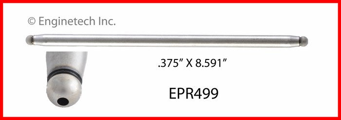 Enginetech EPR499 Engine Push Rod Set for Chevrolet C2500 & C3500 (4 Pack)
