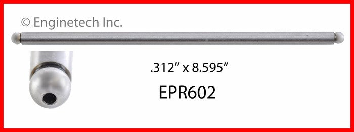 Enginetech EPR602 Engine Push Rod - 4 Pack for Chevy and GMC Trucks and Vans