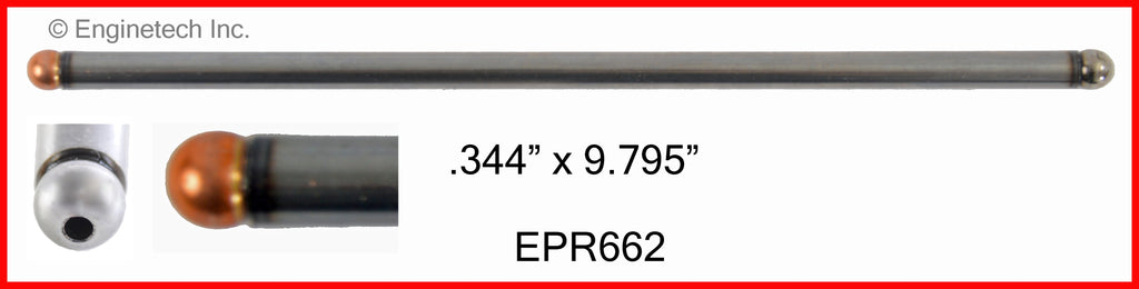 Enginetech EPR662-16 Engine Push Rods – 16 Pack for Ford Trucks and Vans