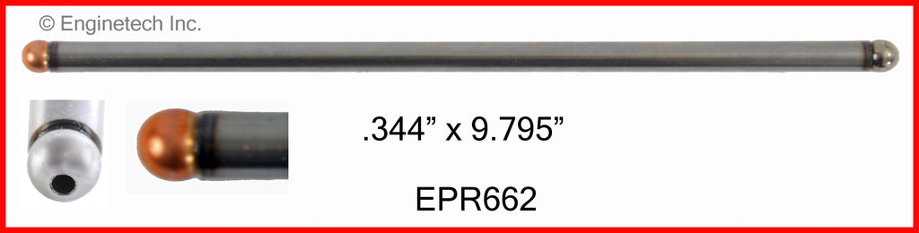 Enginetech EPR662 Engine Push Rod 4 Pack for Ford Excursion and Super Duty Models