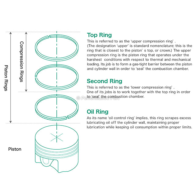 Piston Rings Fit 11-16 Chrysler Dodge 1500 2000 3.6L V6 DOHC 24v