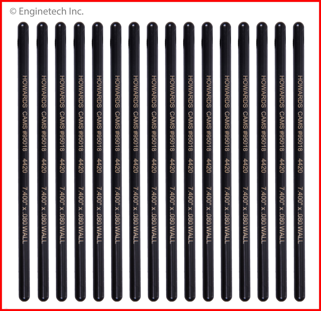 Enginetech High Performance Howards Push Rod Set with Swedged End - Part No. ET-95018