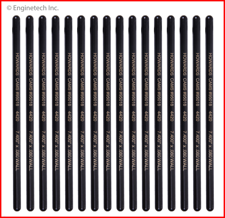 Enginetech High Performance Howards Push Rod Set with Swedged End - Part No. ET-95018