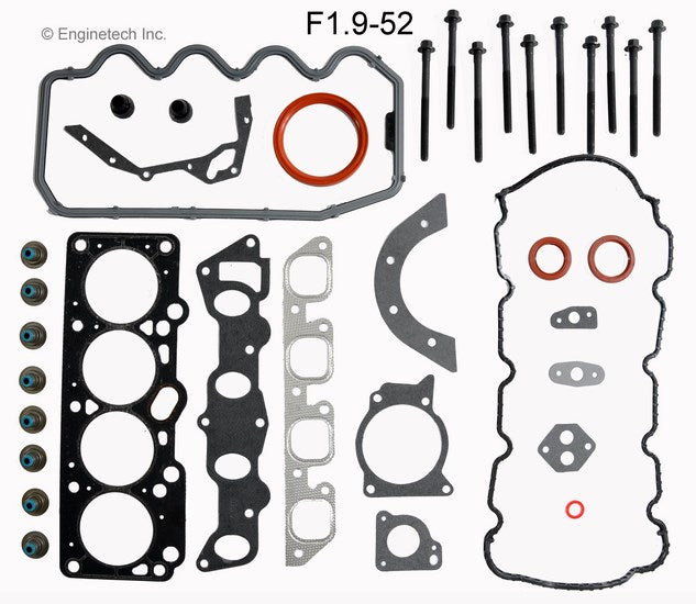 Enginetech F1.9-52 Engine Full Gasket Set for Ford and Mercury Vehicles