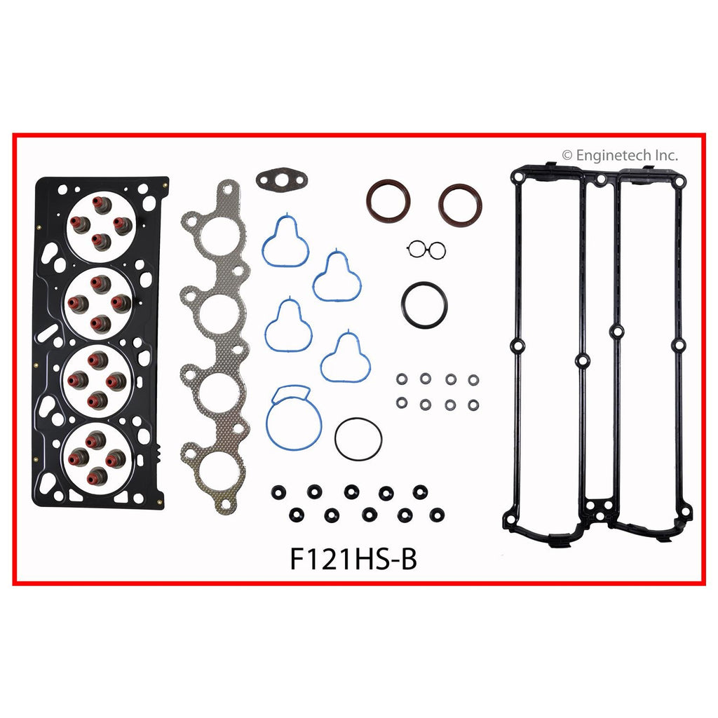 Enginetech F121HS-BWB Engine Cylinder Head Gasket Set for 2000 Ford Focus with Head Bolts
