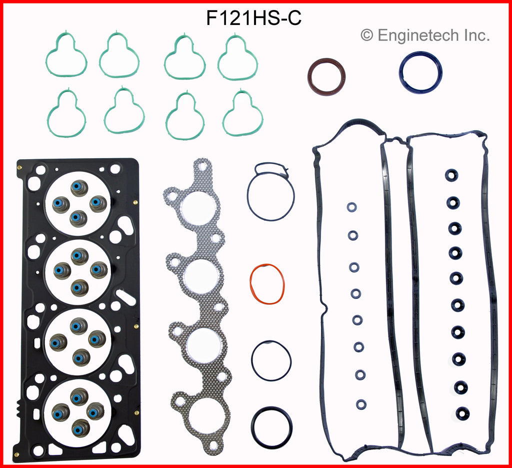Enginetech F121HS-C Engine Cylinder Head Gasket Set for Ford and Mazda Vehicles