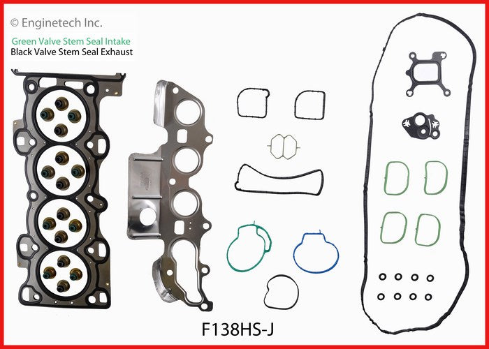 Enginetech F138HS-J Engine Cylinder Head Gasket Set for Ford and Mercury Vehicles